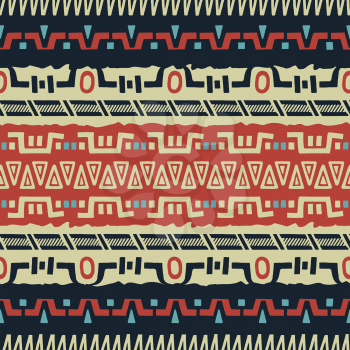 Tribal seamless pattern. Ethnic motif. Use for fabric design, pattern fills and decorating greeting cards, invitations