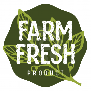 Farm Fresh lettering. Concept idea for authentic design of a Butcher shop or a Farm Market