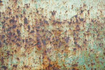 Very rusty, iron, old surface