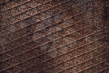 Metal surface, embossed, rusty and rough texture