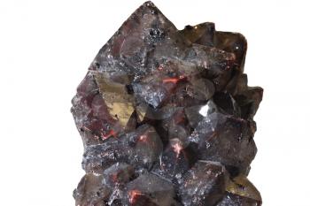 The black gem Morion, it is also called smoky quartz