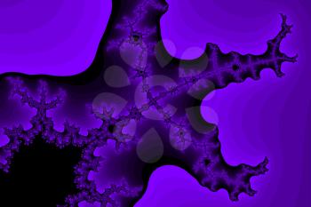 Violet abstract fractal illustration useful as a background