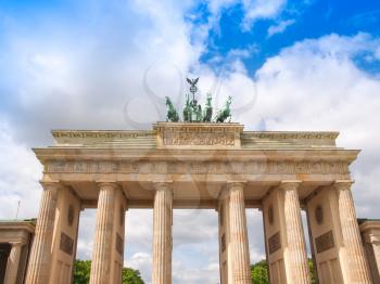 Brandenburger Tor Brandenburg Gate famous landmark in Berlin Germany
