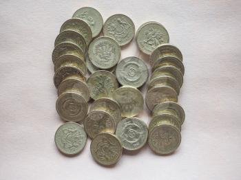 British Pound coins currency of the United Kingdom