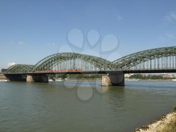 View of river Rhein (Rhine) in Duesseldorf, Germany