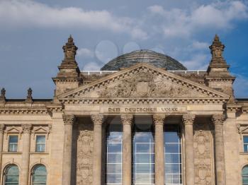 Reichstag German houses of parliament in Berlin Germany