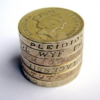 British Pound coins money picture