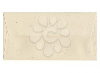 A letter envelope for mail postage shipping isolated over white