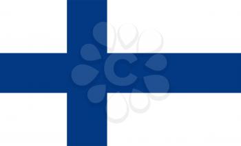 Finnish flag of Finland - Proportions: 18:11 - Colours: Blue 294 C, White