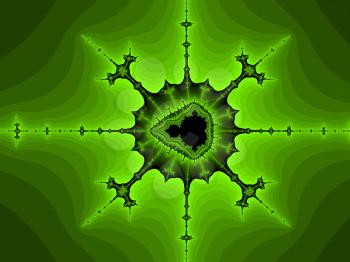 Yellow green Mandelbrot set abstract fractal illustration useful as a background