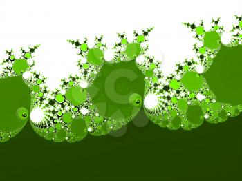 Chartreuse yellow_green abstract fractal illustration useful as a background