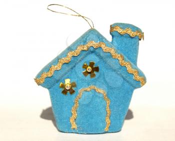 House shaped bauble for Christmas tree decoration