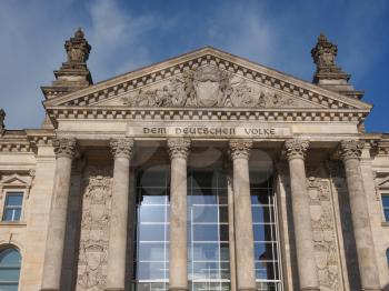 Reichstag German houses of parliament in Berlin Germany