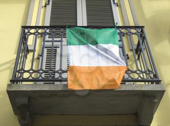 The national Irish flag of Ireland (IE)