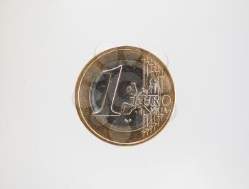 1 euro coin money (EUR), currency of European Union