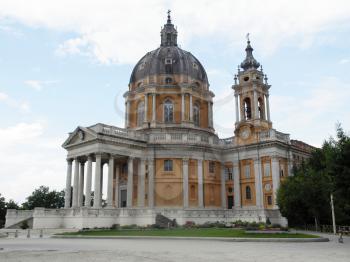 Baroque church Basilica di Superga,Turin, Italy