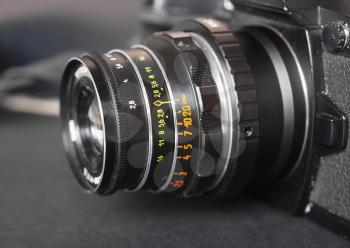 Vintage manual zoom camera lens