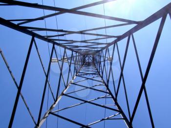 A picture of Electric transmission line tower