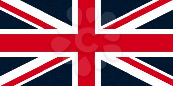 national flag of the United Kingdom (UK) aka Union Jack with glittering light speckles - high resolution