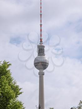 TV Fernsehturm Television tower in Berlin Germany