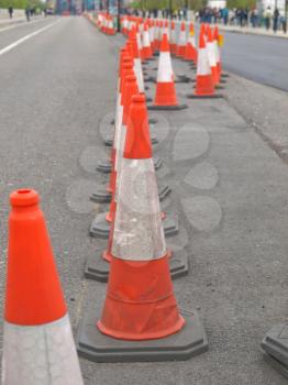 Traffic cone used in street road works