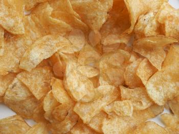 detail of crisps potato chips snack food