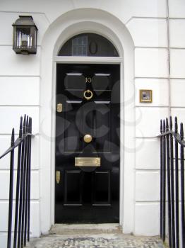 A picture of Traditional british home door, London