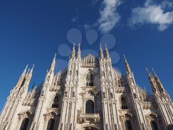 Duomo di Milano (meaning Milan Cathedral) gothicl church in Milan, Italy