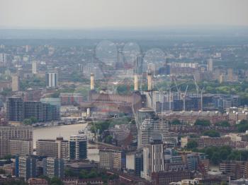 Aerial view of Battersea Power Station of London, UK