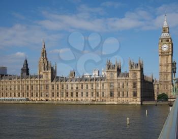 Houses of Parliament aka Westminster Palace in London, UK