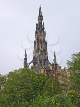 Sir Walter Scott monument in Edinburgh, Scotland