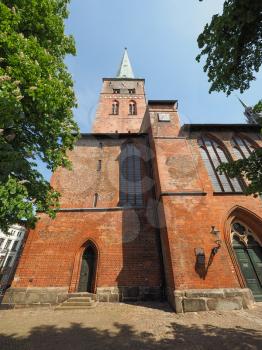 St Jakobi (St James) church in Luebeck, Germany