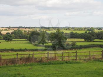 English countryside in Tanworth in Arden Warwickshire, UK