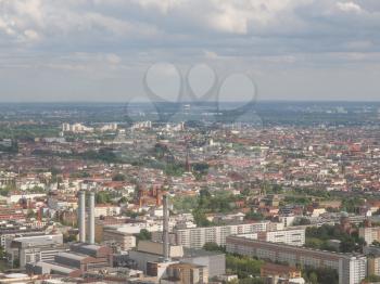 Aeria view of the city of Berlin in Germany