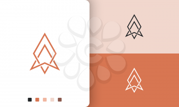 explorer or compass logo vector design with simple and modern style