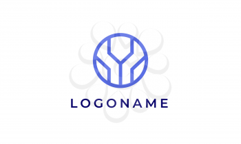 Geometry logo template for a tech company