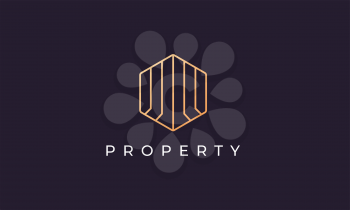 logo design for luxury and classy apartment rental agency in a simple and modern style
