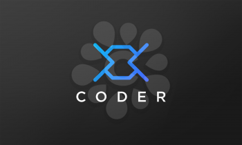 programming code technology logo in a simple and modern style