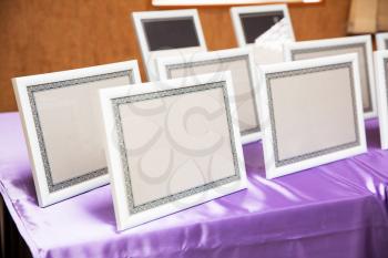 Set of empty certificate frames and borders