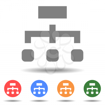 Network IT connection vector icon isolated