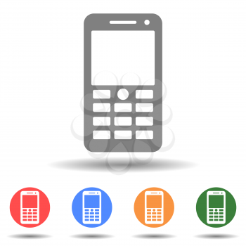 Classic mobile cell phone icon vector