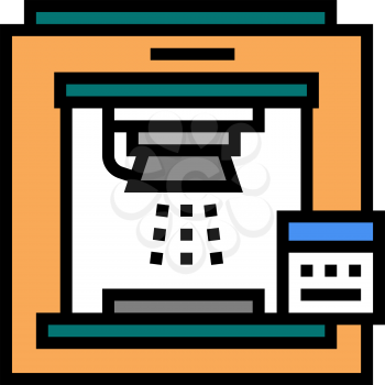 sandblasting machine color icon vector. sandblasting machine sign. isolated symbol illustration