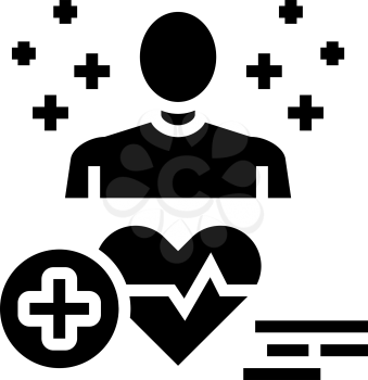 medical expert glyph icon vector. medical expert sign. isolated contour symbol black illustration