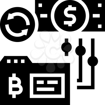 reverse ico glyph icon vector. reverse ico sign. isolated contour symbol black illustration