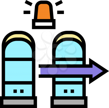 technology rfid for access color icon vector. technology rfid for access sign. isolated symbol illustration