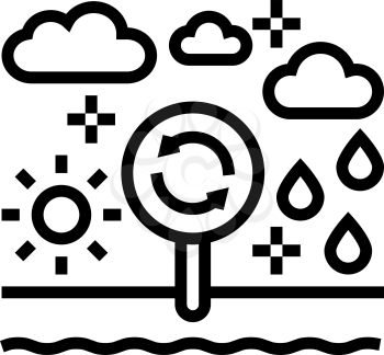 climatope system line icon vector. climatope system sign. isolated contour symbol black illustration