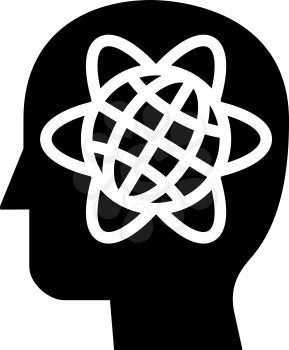 metaphysics philosophy glyph icon vector. metaphysics philosophy sign. isolated contour symbol black illustration