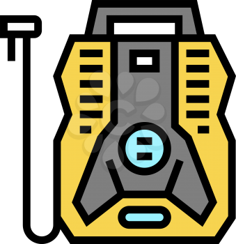 portable air compressor color icon vector. portable air compressor sign. isolated symbol illustration