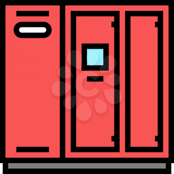 lamellar air compressor color icon vector. lamellar air compressor sign. isolated symbol illustration