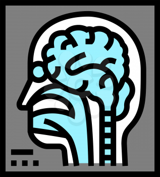 magnetic resonance imaging radiology color icon vector. magnetic resonance imaging radiology sign. isolated symbol illustration